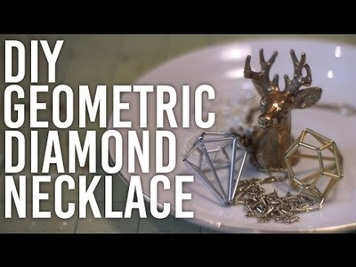 How to Make Geometric Diamond Necklace : DIY