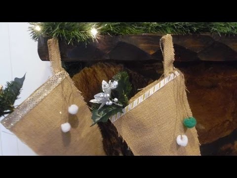 How To Make No Sew Burlap Stockings - DIY Crafts Tutorial - Guidecentral
