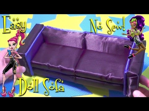 Make a Chic and Elegant Doll Sofa (Easy-NO-SEWING) DIY by Benji Toys & Learn
