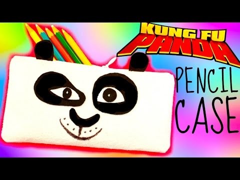 NO-SEW KUNG FU PANDA PENCIL CASE | DIY School Supplies EASY