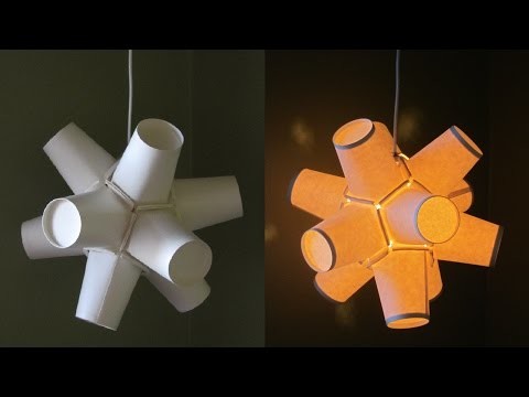 Paper cup lamp DIY - best out of waste project - EzyCraft