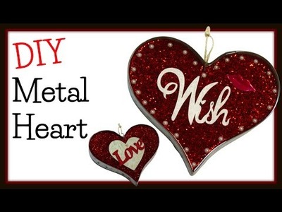 Resin Metal Glitter Heart DIY ~ Craft Klatch Valentine's Day Series