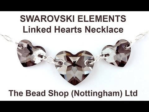 SWAROVSKI ELEMENTS: DIY Linked Heart Necklace