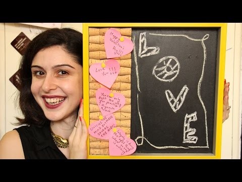 Valentine's Day DIY || Corkboard.Chalkboard #VDAYWITHSHERRY