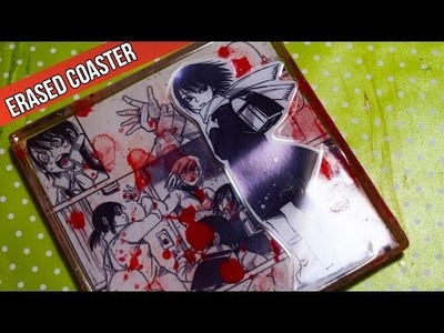 Anime Decorations DIY: Erased Coasters