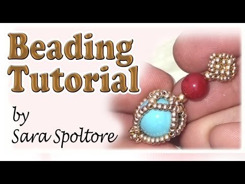 BeadsFriends: beading tutorial - How to make beaded earrings - DIY earrings