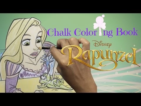 Chalk Coloring Book: DIY Color Rapunzel With Chalk