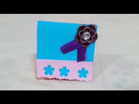 Creative Ideas - DIY - Simple and Amazing Greeting Card + Tutorial .