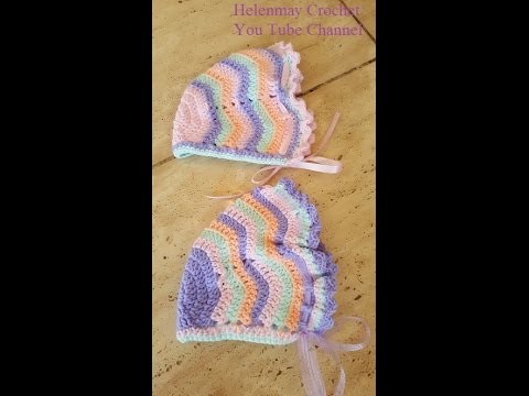 Crochet Quick Easy Beginner Matching Rainbow Ripple Dreams Bonnet DIY Tutorial