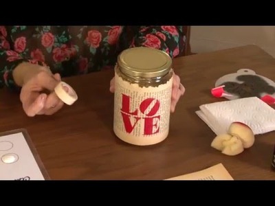 Decorative Ideas! DIY - Jars - Stencil - Gloss Enamels
