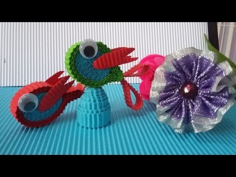 DIY a fish from corrugated paper. kokoru paper (easy and simple)