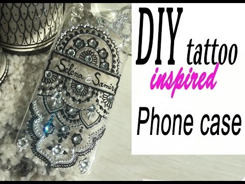 DIY Arabic Tattoo inspired phone case.by NAKSH