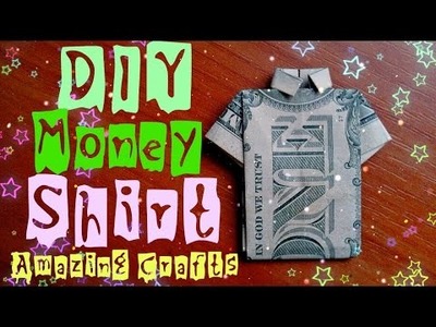 DIY Easy Money Origami For Beginners. How To Fold Shirt From Dollar Bill. Funny Dress Tutorial