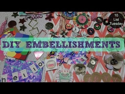 DIY Embellishments & Ephemera. 10 List Tuesday | I'm A Cool Mom
