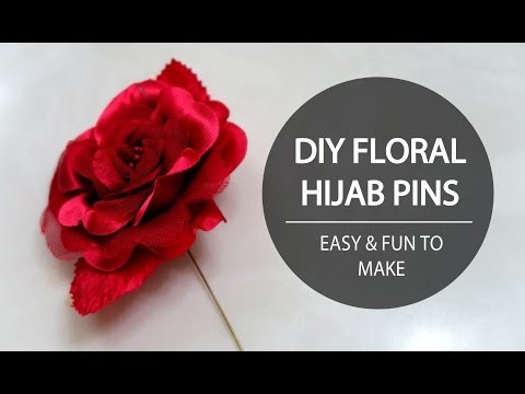 DIY FLORAL HIJAB PINS - TUTORIAL FOR EID, PARTIES, & WEDDINGS