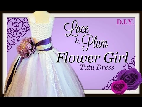 DIY Flower Girl Tutu Dress with Lace