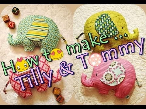 DIY - Handmade Creation - How To Make A Pillow Stuffed Elephant