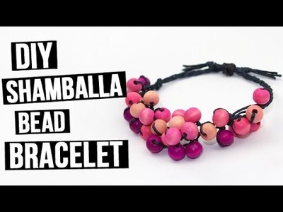 DIY Handmade Shamballa bead bracelet
