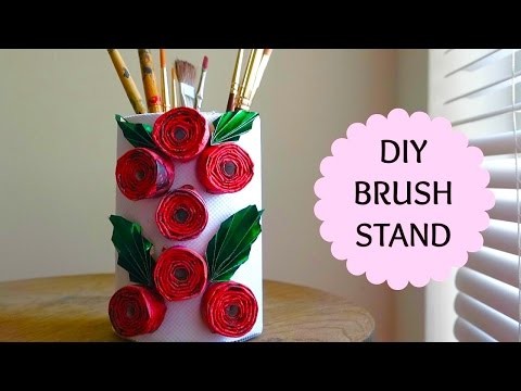 DIY: How to make Brush Stand.Holder using Salt Box | Best from Waste | SensationalSupriya