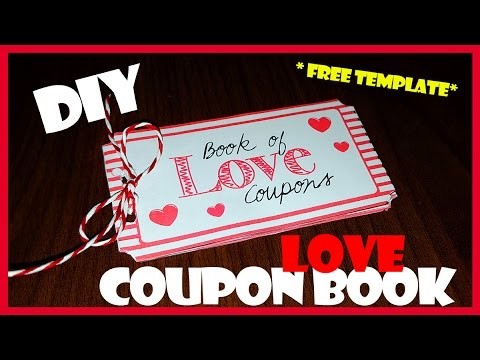 DIY | Last Minute Valentine's Day Gift Idea - Love Coupon Book FREE TEMPLATE