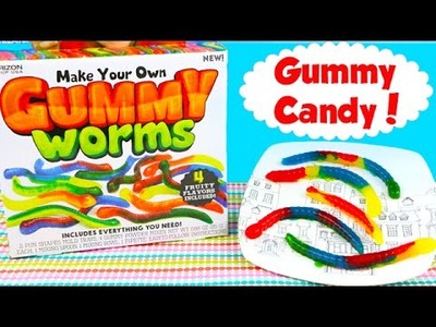 DIY Make Your Own GUMMY Worms Candy Maker Set! How to Make Gummy Worms