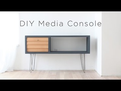 DIY Media Console | A Mid-century Modern Inspired DIY project