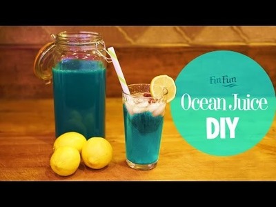 DIY Mermaid Ocean Juice - "Blue Raspberry Lemonade"