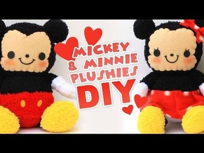 DIY Mickey & Minnie Sock Plushes | Valentine's Collab