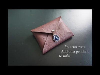DIY no-sew Mini Envelope Pouch