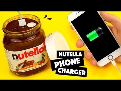 DIY | NUTELLA PHONE CHARGER - Tutorial!