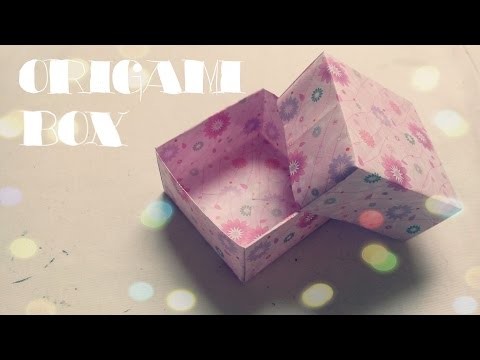 DIY - Origami Box with Lid