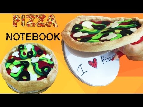 DIY Pizza Notebook Tutorial - How To Make Pizza Notebook