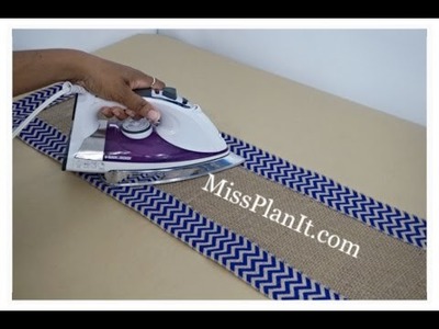 DIY: Quick Tip No Sew Table Runner! Part 3