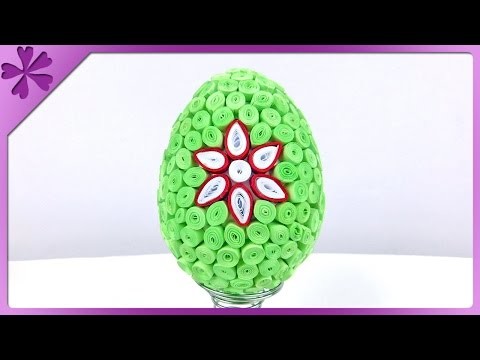 DIY Quilling Easter egg (ENG Subtitles) - Speed up #189