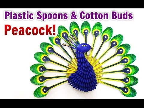DIY Room Decor : How to Make a Peacock from Spoon Crafts | DIY Projects