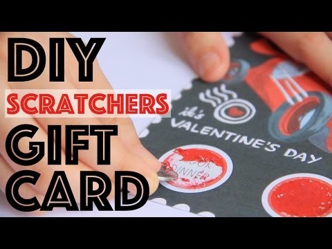 DIY Scratchers Gift  Card | Valentine's Day