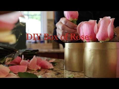 DIY Valentine's Day Box of Roses