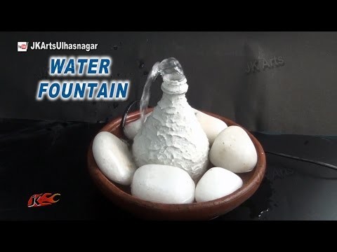 Easy Table Top Waterfall. Fountain from Waste bottle | DIY How to make | JK Arts 884