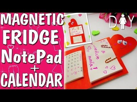 Fridge Magnet NoteBook DIY Tutorial | Cute Heart