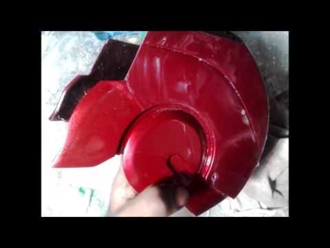 How do you make a Ironman Helmet DIY Papercraft Part 16