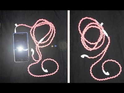 How i decorated my earphones with leftover wool | DIY
