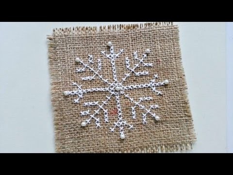 How To Create A Cross Stitched Snowflake - DIY Crafts Tutorial - Guidecentral