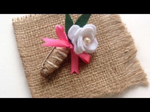 How To Create A Rustic Flower Brooch - DIY Crafts Tutorial - Guidecentral
