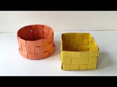 How To Create Little Round Paper Basket - DIY Crafts Tutorial - Guidecentral