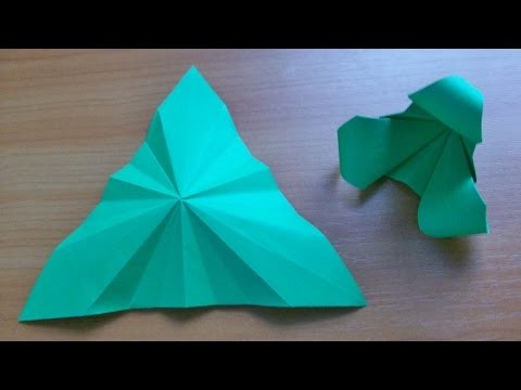 How To Fold Equilateral Triangle From Square For Paper Crafts. DIY