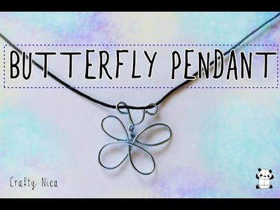 How to make a butterfly pendant  (Making costume jewelry| DIY|Crafts)