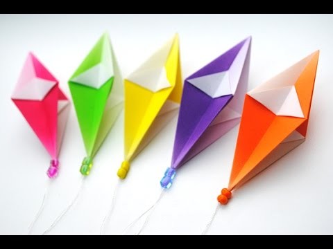 How To Make A Origami Paper Diamond  Easy-DIY Simple Origami Diamond Tutorial-Star