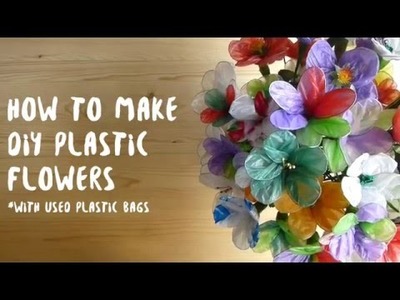 How To Make DIY Plastic Flowers (using plastic bags)