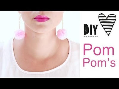 How to make Pompoms in one minute | quick & easy | DIY