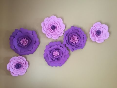 Paper Flower tutorial DIY